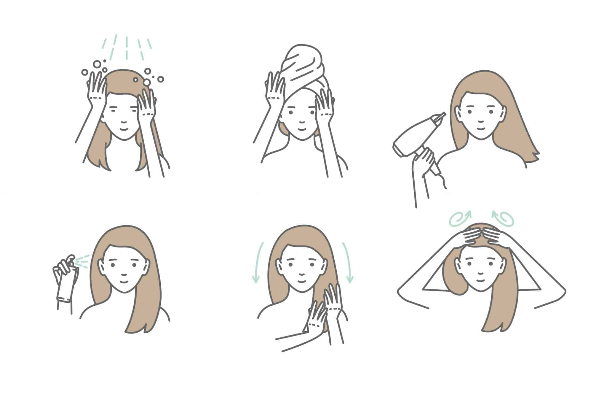 Caring of a dry and sensitive scalp